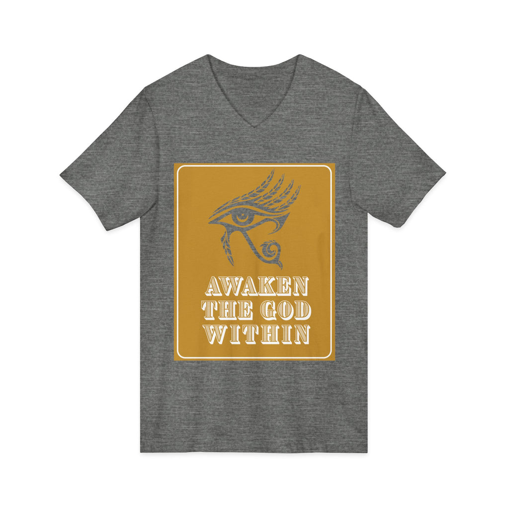 Awaken the God Within | Eye of Ra V-Neck Tee
