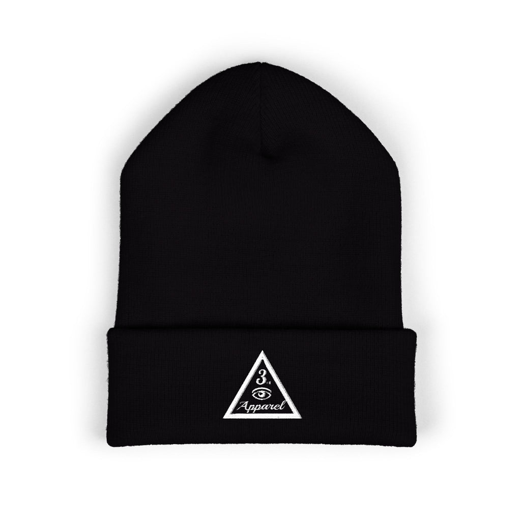 3rd Eye Apparel | Embroidered Triangle Logo Cuffed Beanie
