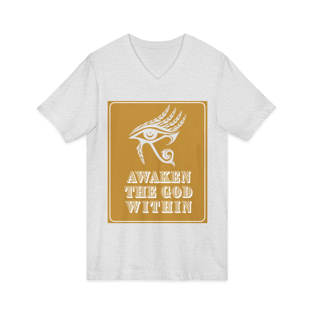 Awaken the God Within | Eye of Ra V-Neck Tee