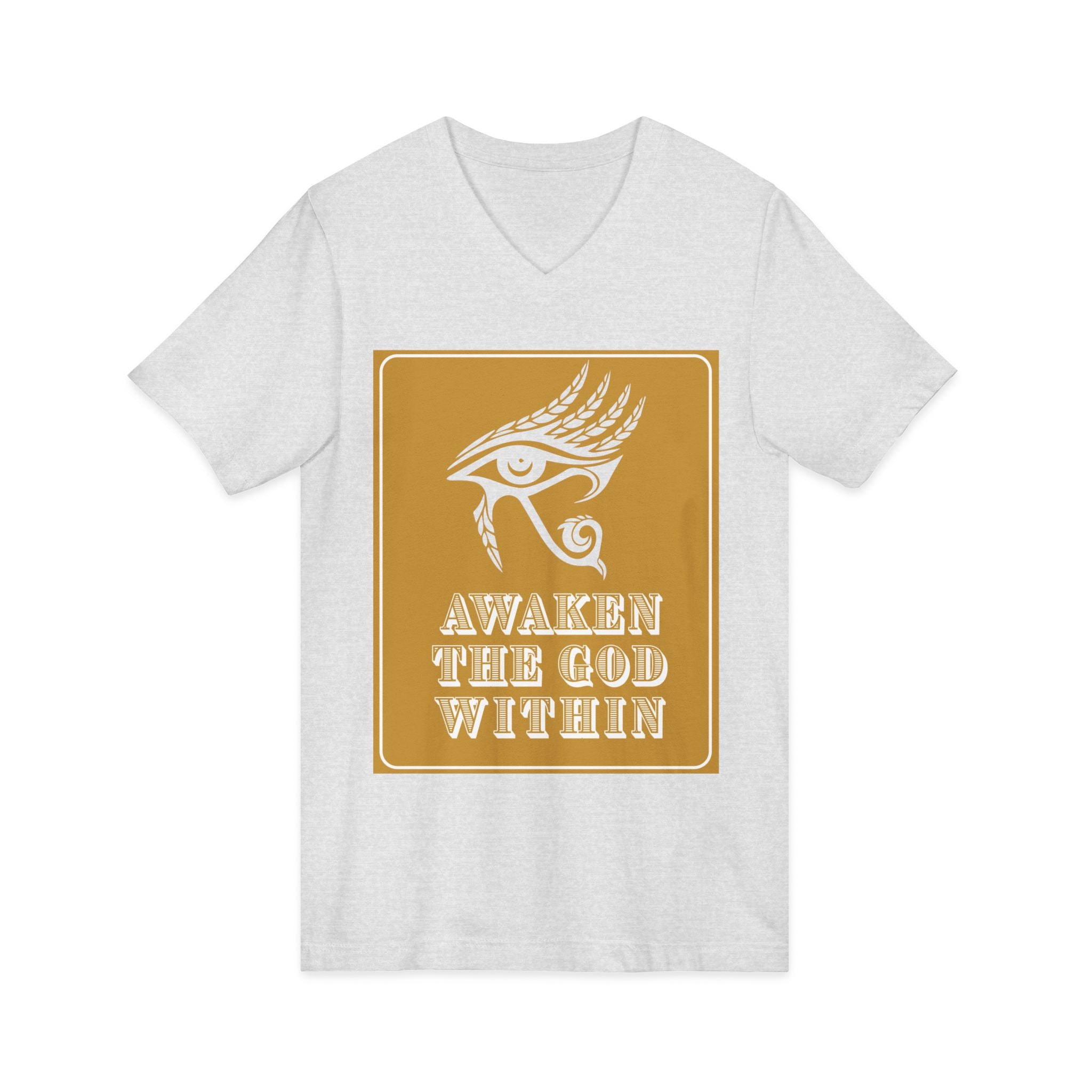 Awaken the God Within | Eye of Ra V-Neck Tee