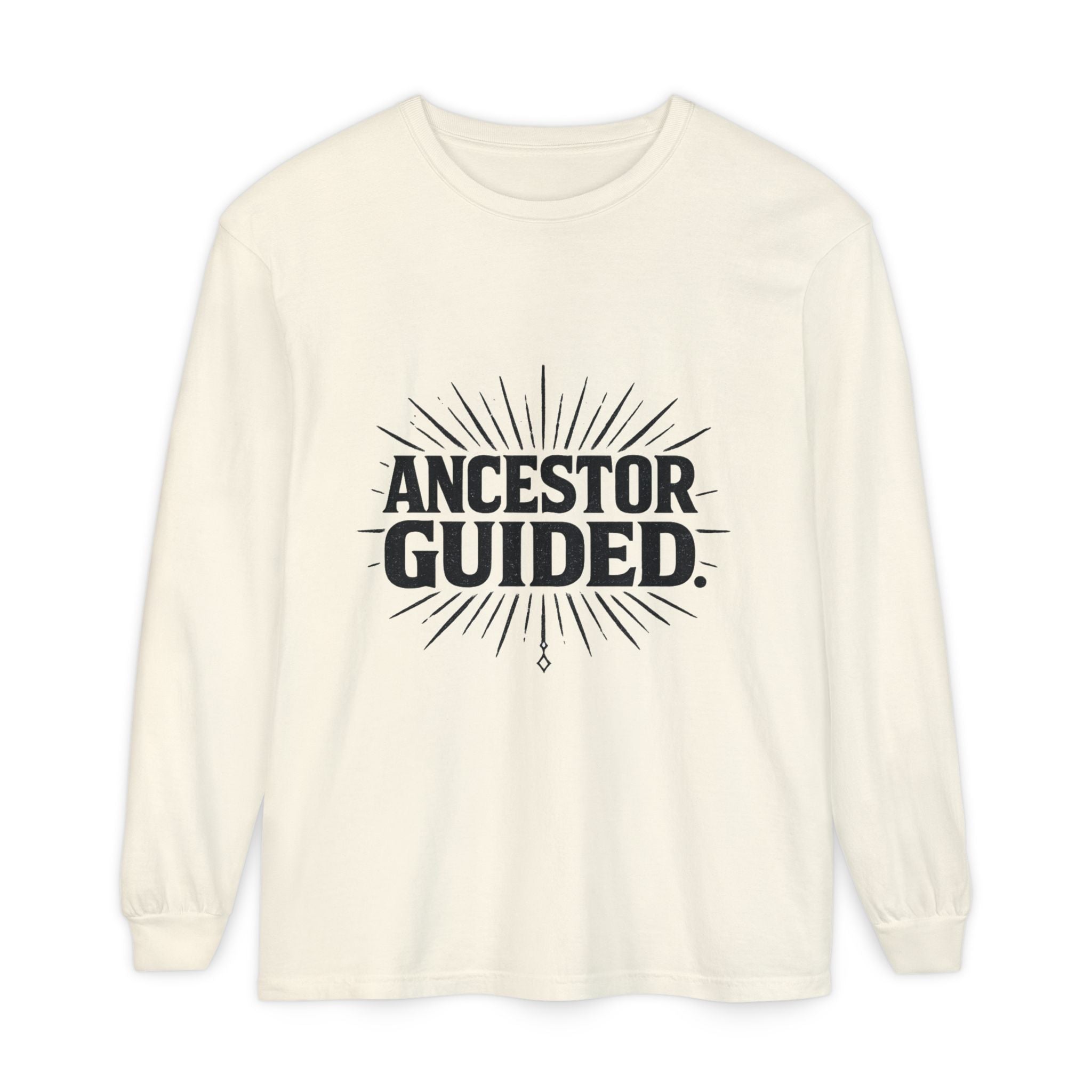 Ancestor Guided | Garment-Dyed Long Sleeve Tee