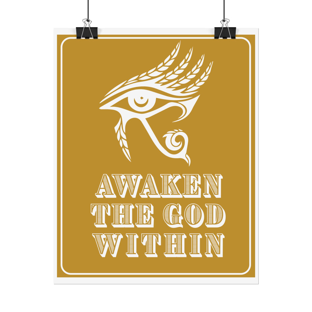 Awaken the God Within | Eye of Horus Giclée Poster