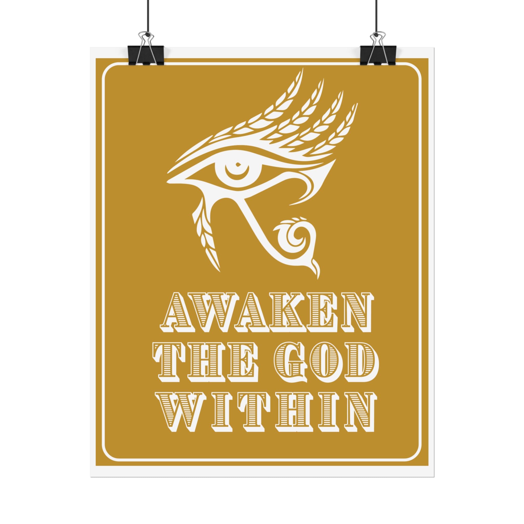 Awaken the God Within | Eye of Horus Giclée Poster