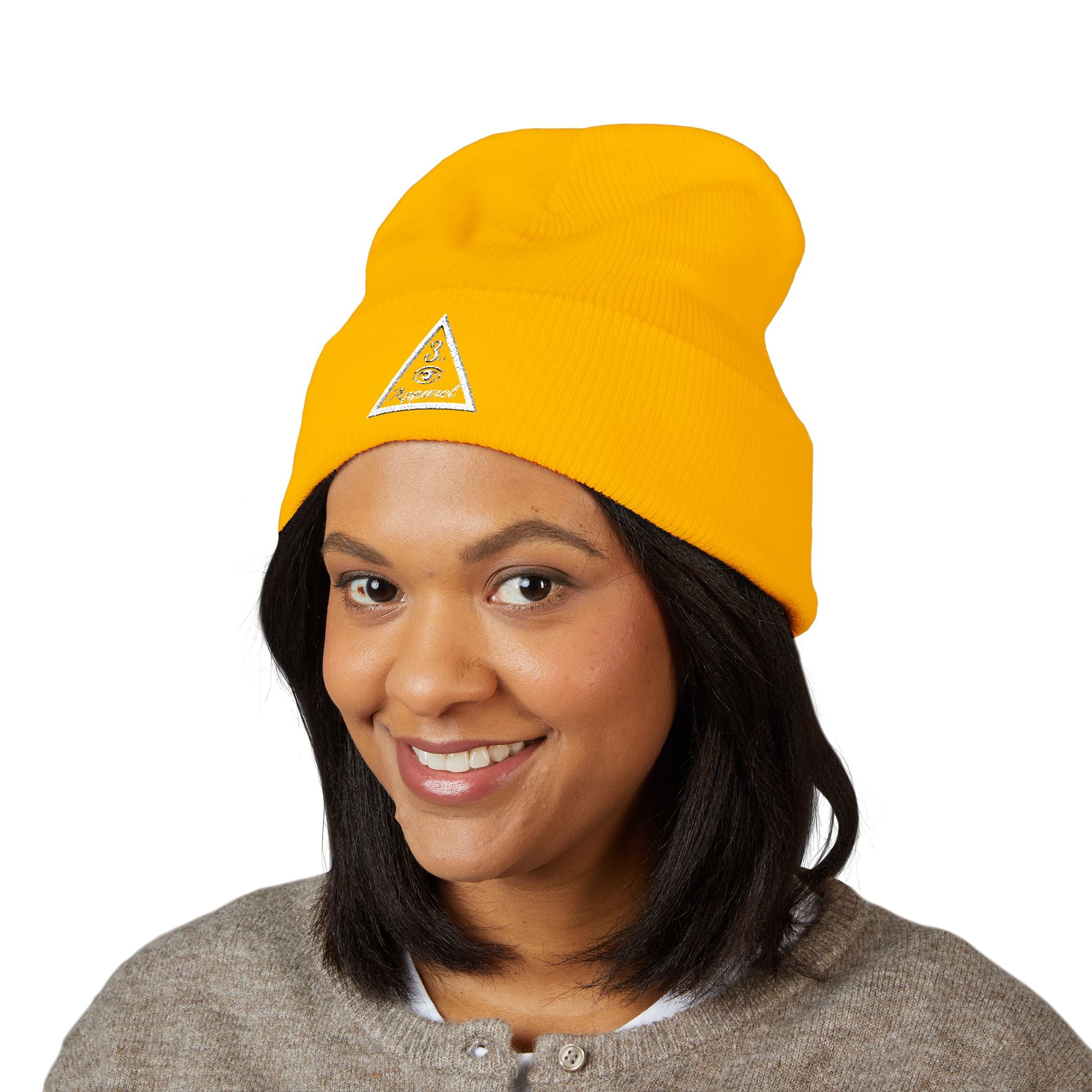3rd Eye Apparel | Embroidered Triangle Logo Cuffed Beanie