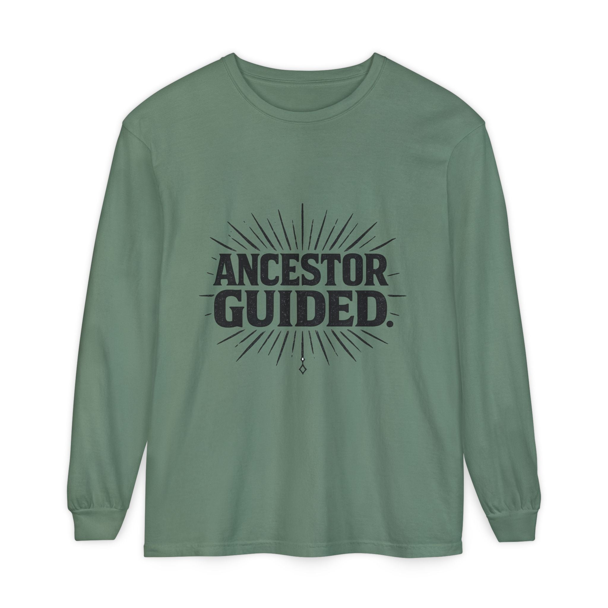 Ancestor Guided | Garment-Dyed Long Sleeve Tee