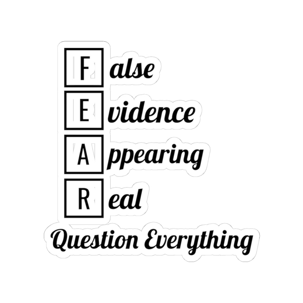 F.E.A.R. | False Evidence Appearing Real | Vinyl Sticker