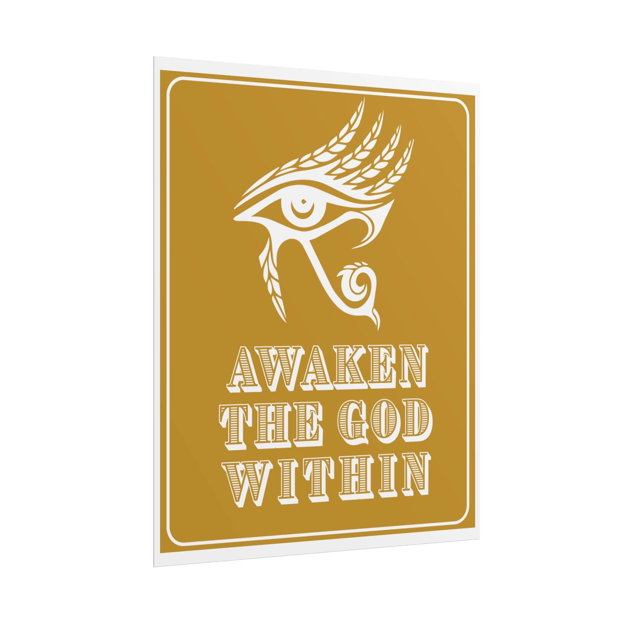 Awaken the God Within | Eye of Horus Giclée Poster
