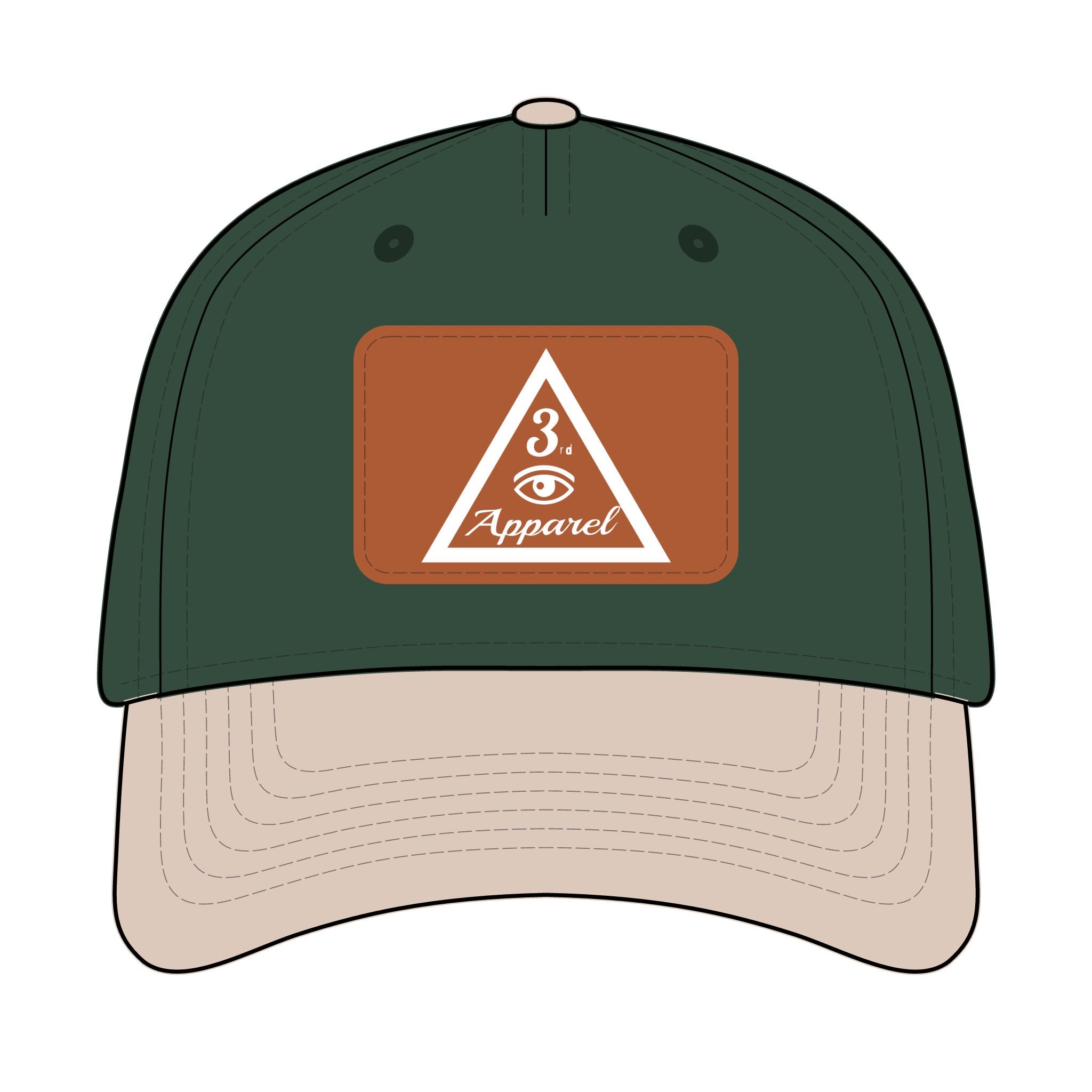 3rd Eye Apparel | Leather Patch Baseball Cap