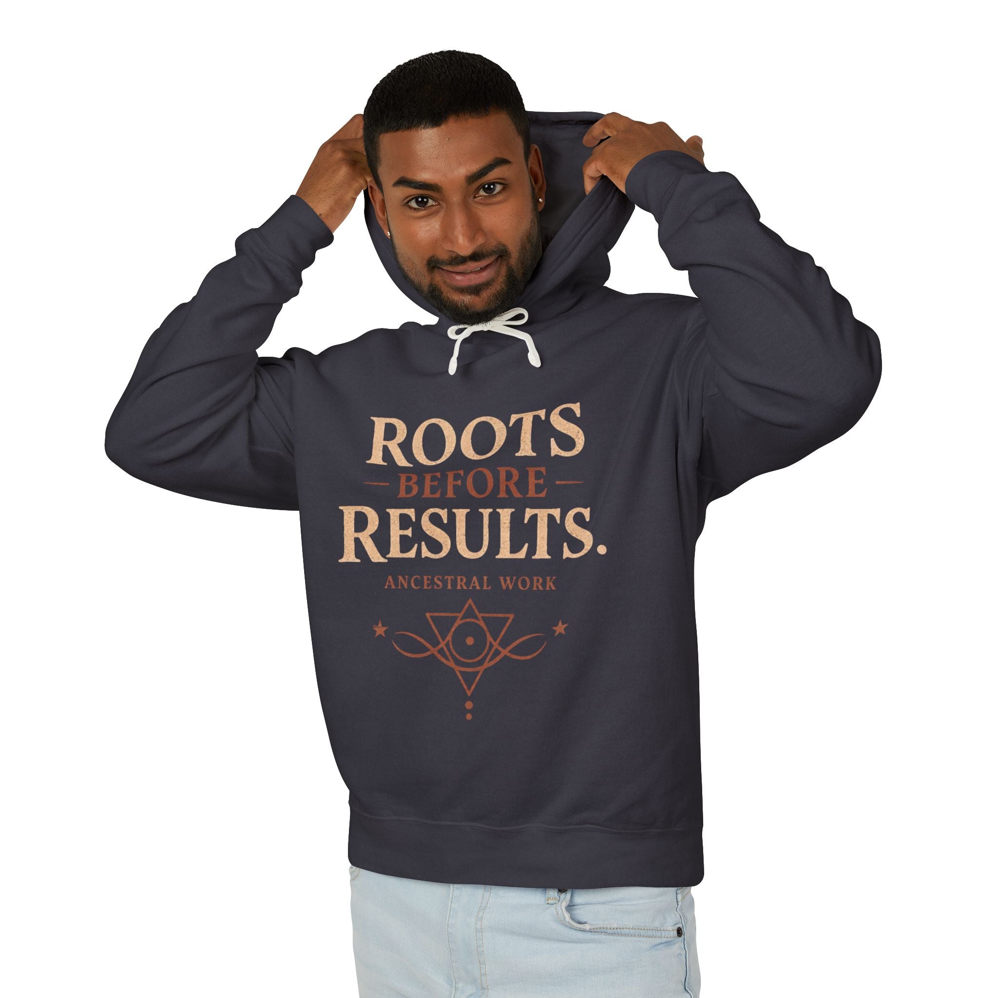 Roots Before Results | Ancestral Work Lightweight Hoodie