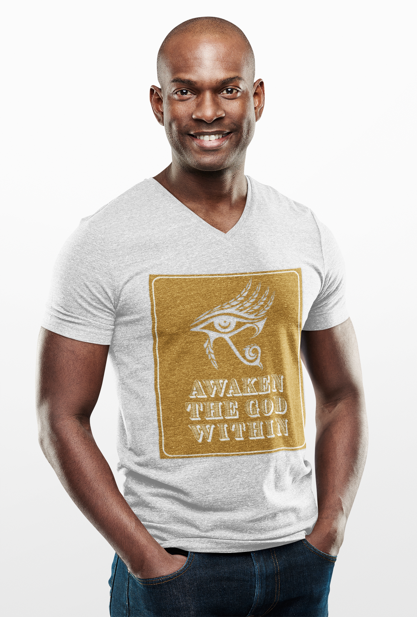 Awaken the God Within V-Neck Tee
