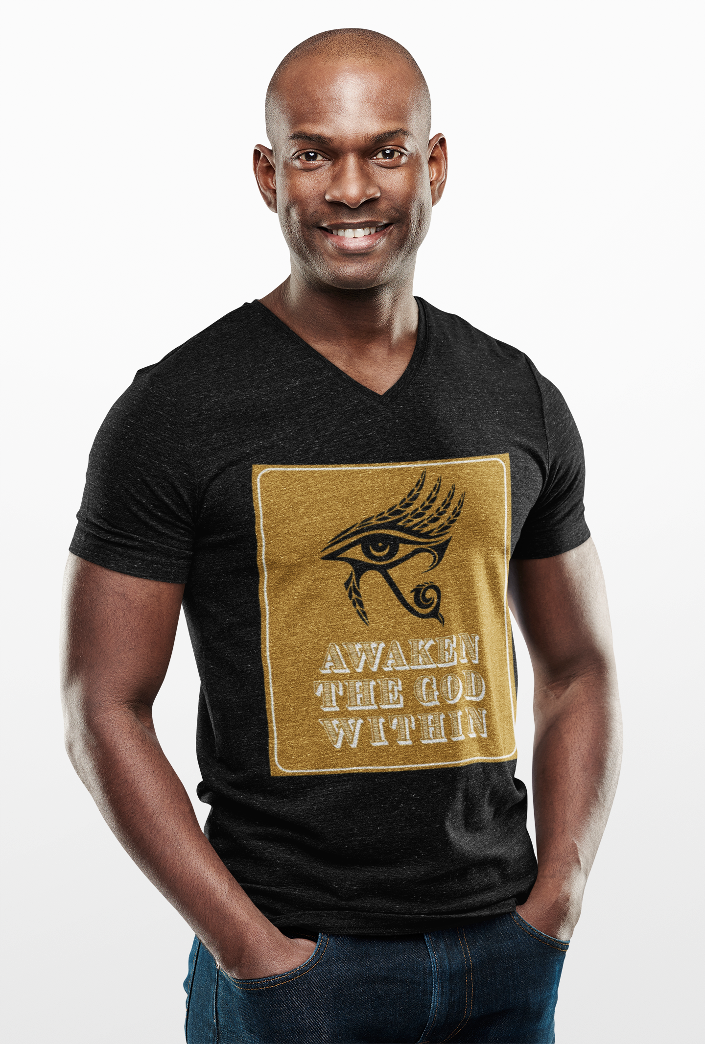 Awaken the God Within V-Neck Tee