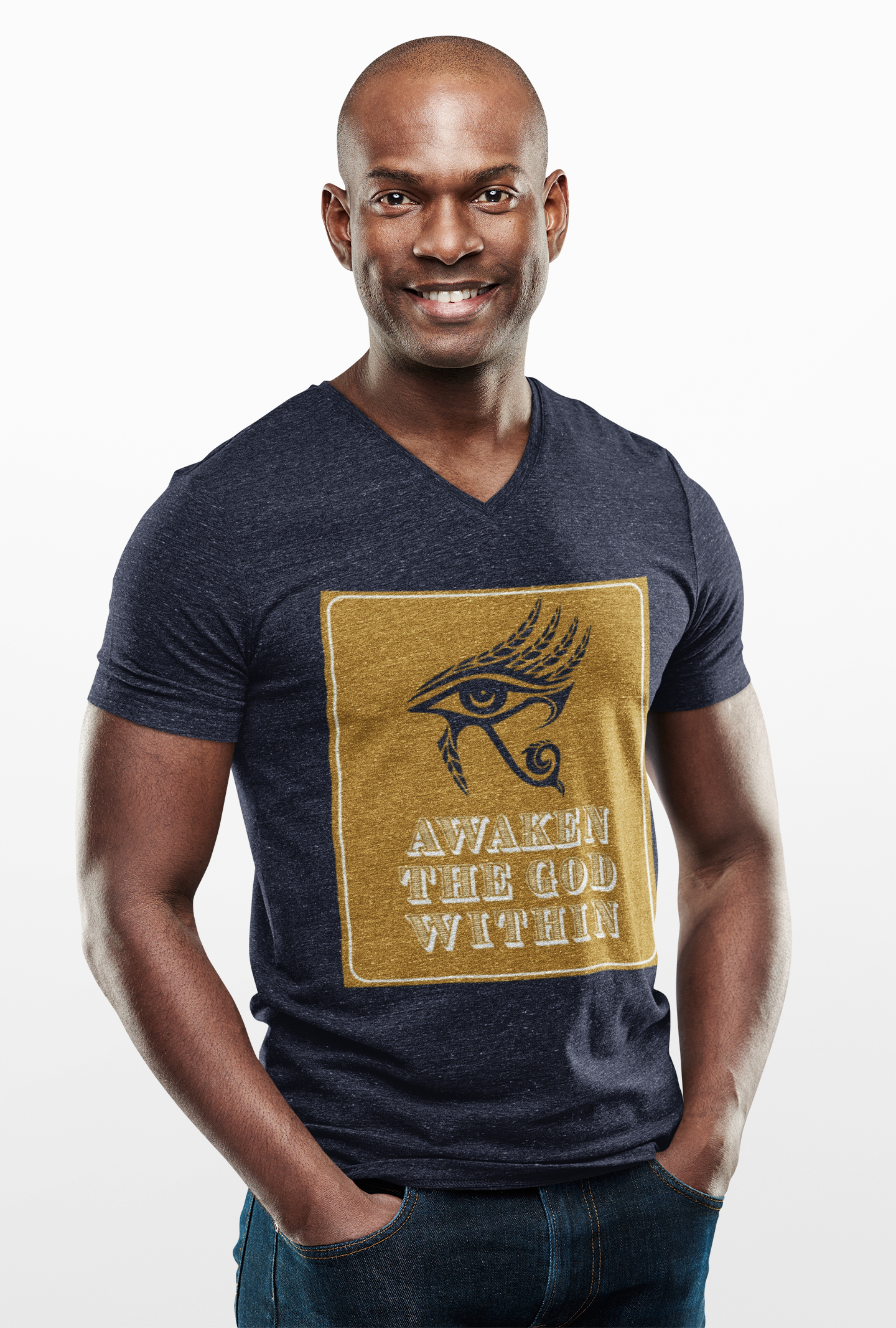 Awaken the God Within V-Neck Tee