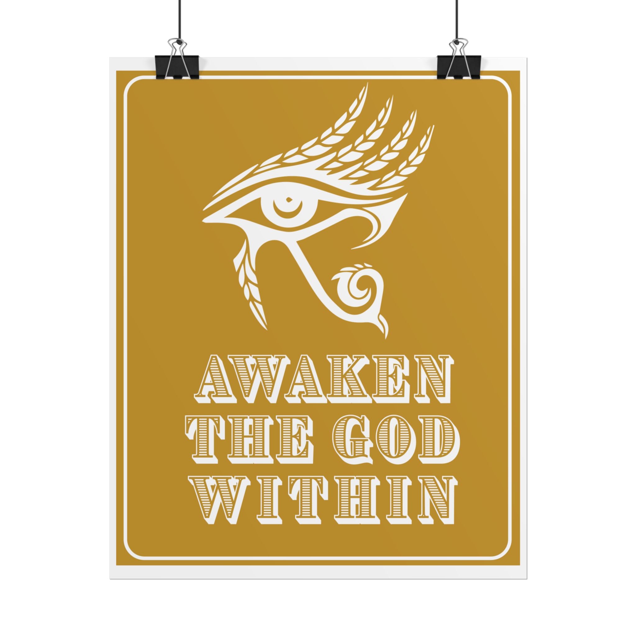 Awaken the God Within | Eye of Horus Giclée Poster