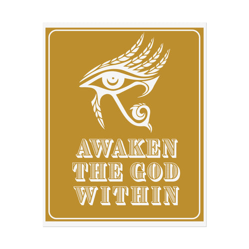 Awaken the God Within | Eye of Horus Giclée Poster