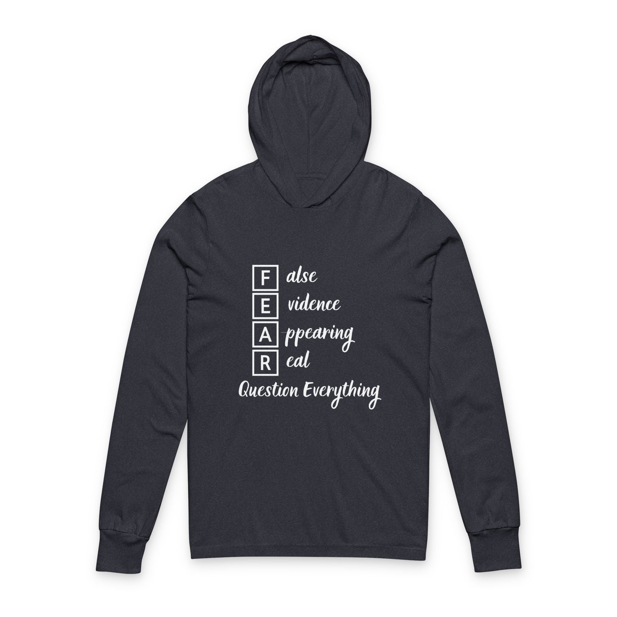 F.E.A.R. | Question Everything Hooded Long Sleeve Tee