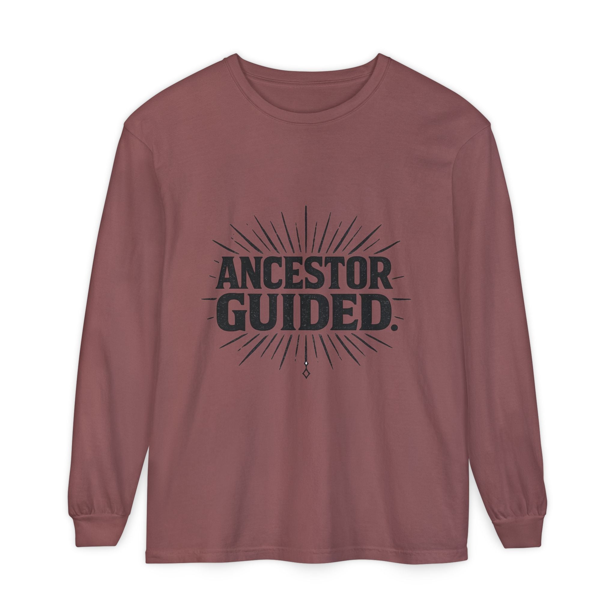 Ancestor Guided | Garment-Dyed Long Sleeve Tee