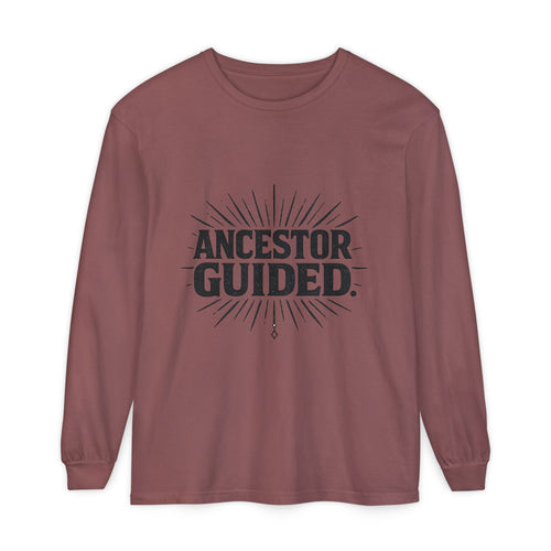 Ancestor Guided | Garment-Dyed Long Sleeve Tee