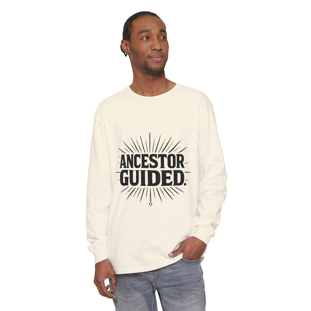Ancestor Guided | Garment-Dyed Long Sleeve Tee
