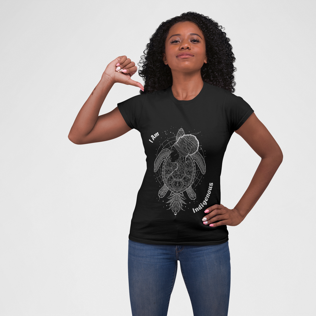 Black spiritual graphic tee Indigenous Woman ancestral heritage design 3rd Eye Apparel